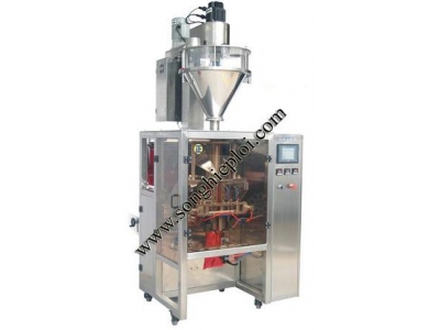 Máy chiết rót đóng gói định lượng bột hàn mặt sau tự dộng túi đóng gói dạng cuộn màng