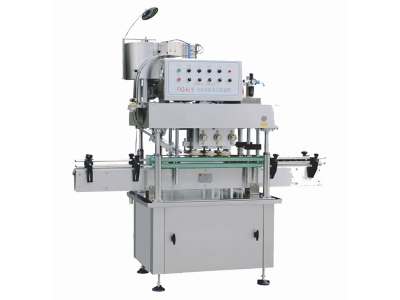 Máy vặn nắp chai hủ nhựa, pet, chai dạng tròn phẳng dẹp hoàn toàn tự động